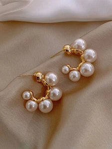 Faux Pearl Earring